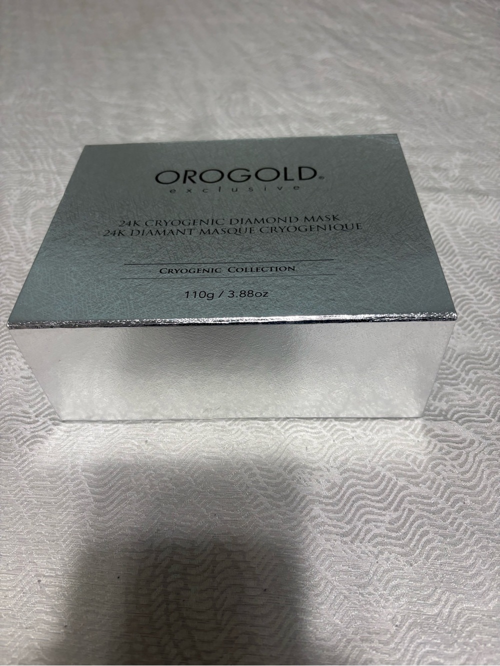 OROGOLD 24K Cryogenic Diamond Mask - Silver 3.88 Oz